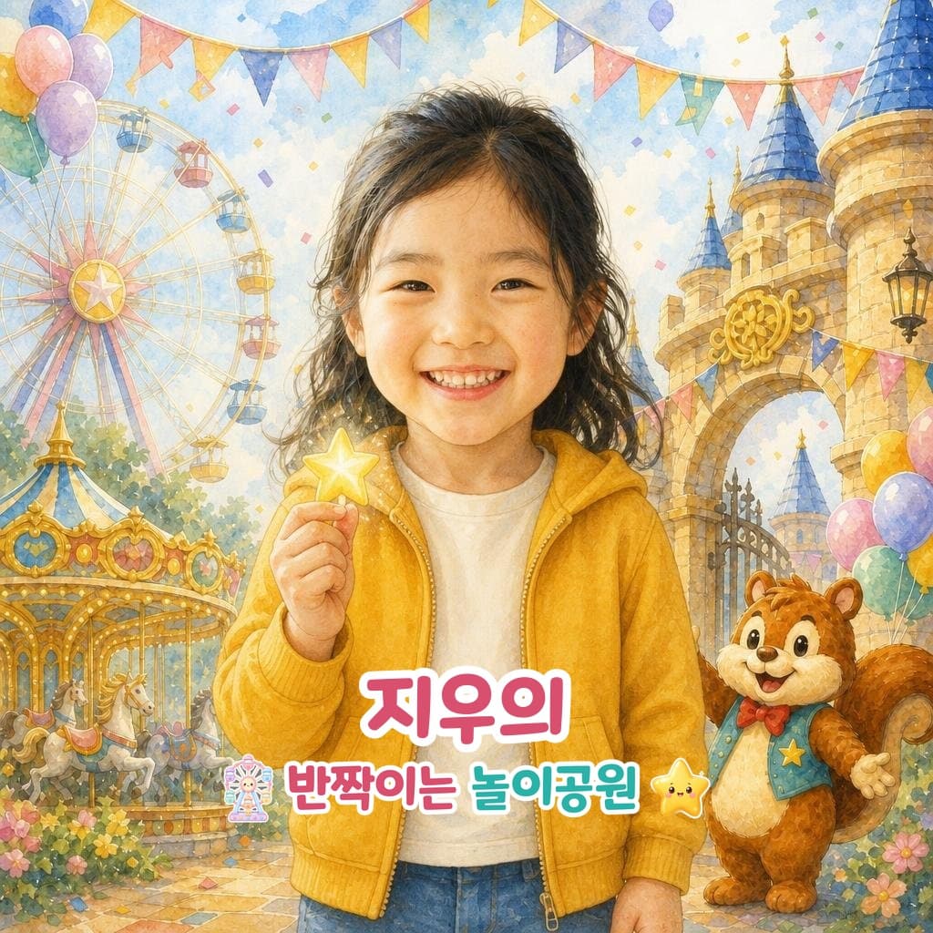 아이 이름이 표지에 인쇄된 맞춤 동화책