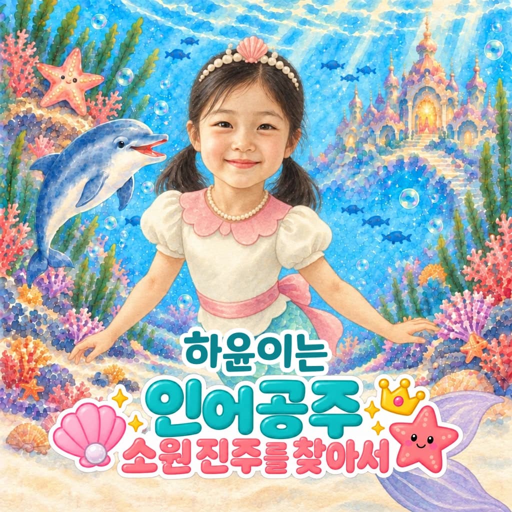 아이 이름이 표지에 인쇄된 맞춤 동화책