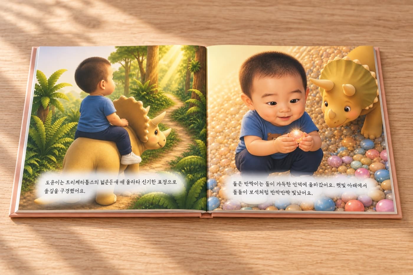 책이 180도로 평평하게 펼쳐진 제본 설명용 생성 이미지
