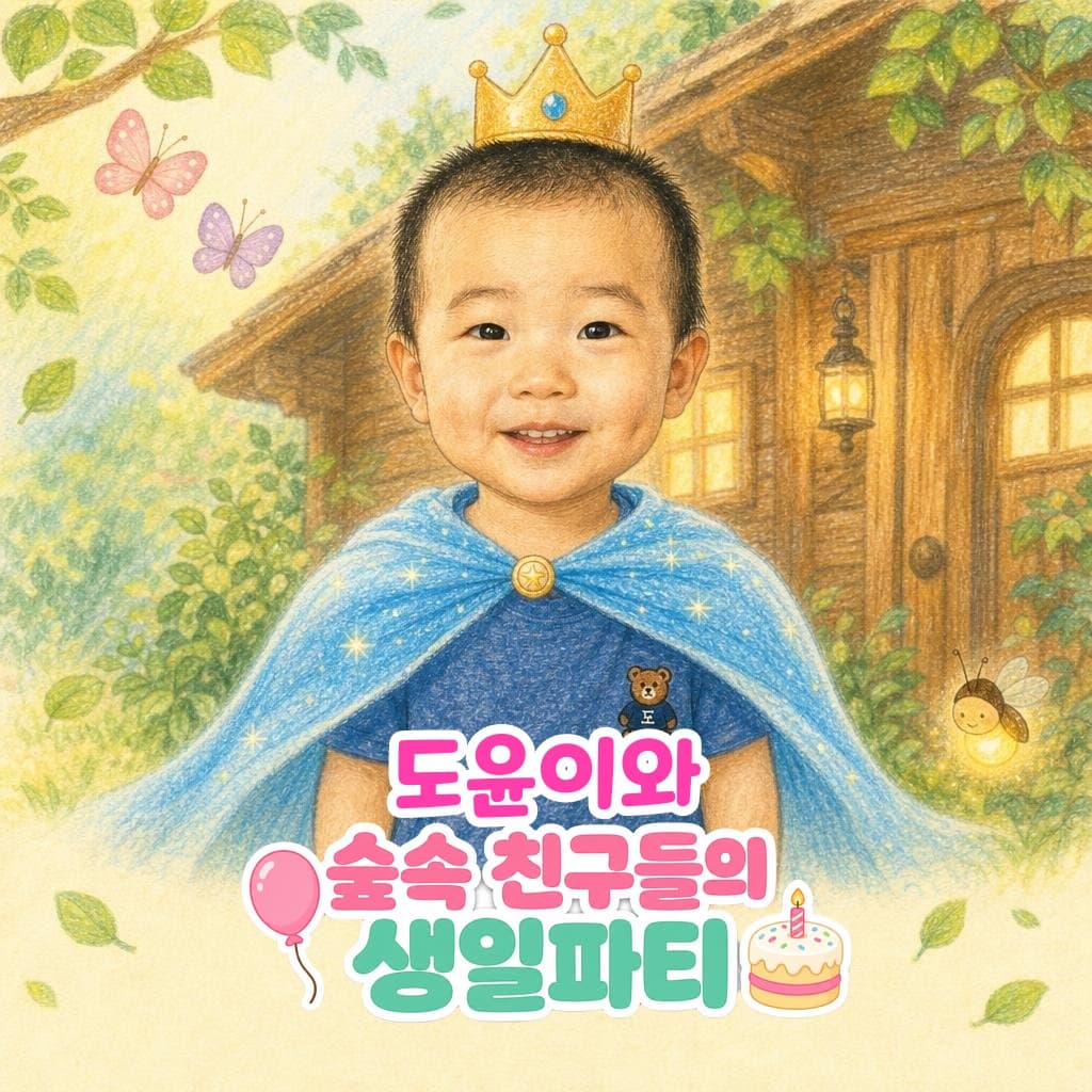 아이 이름이 표지에 인쇄된 맞춤 동화책