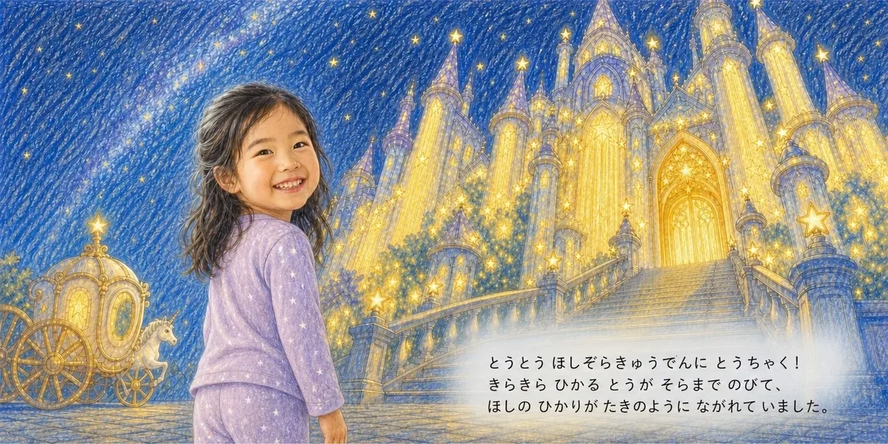 『ほしぞらきゅうでんのおひめさま』の絵本プレビュー