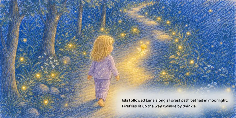 Interior spread from the current English Princess sample book, story text set in the white cloud reading panel